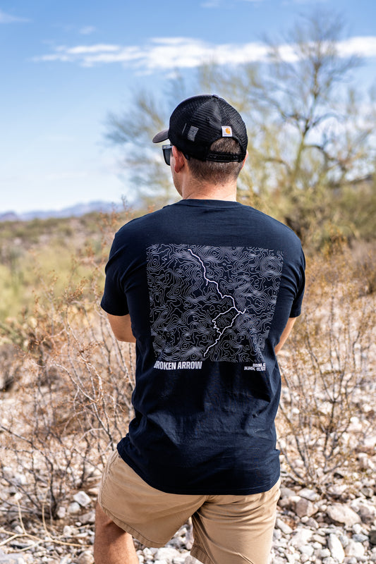 Broken Arrow Trail Map T-Shirt