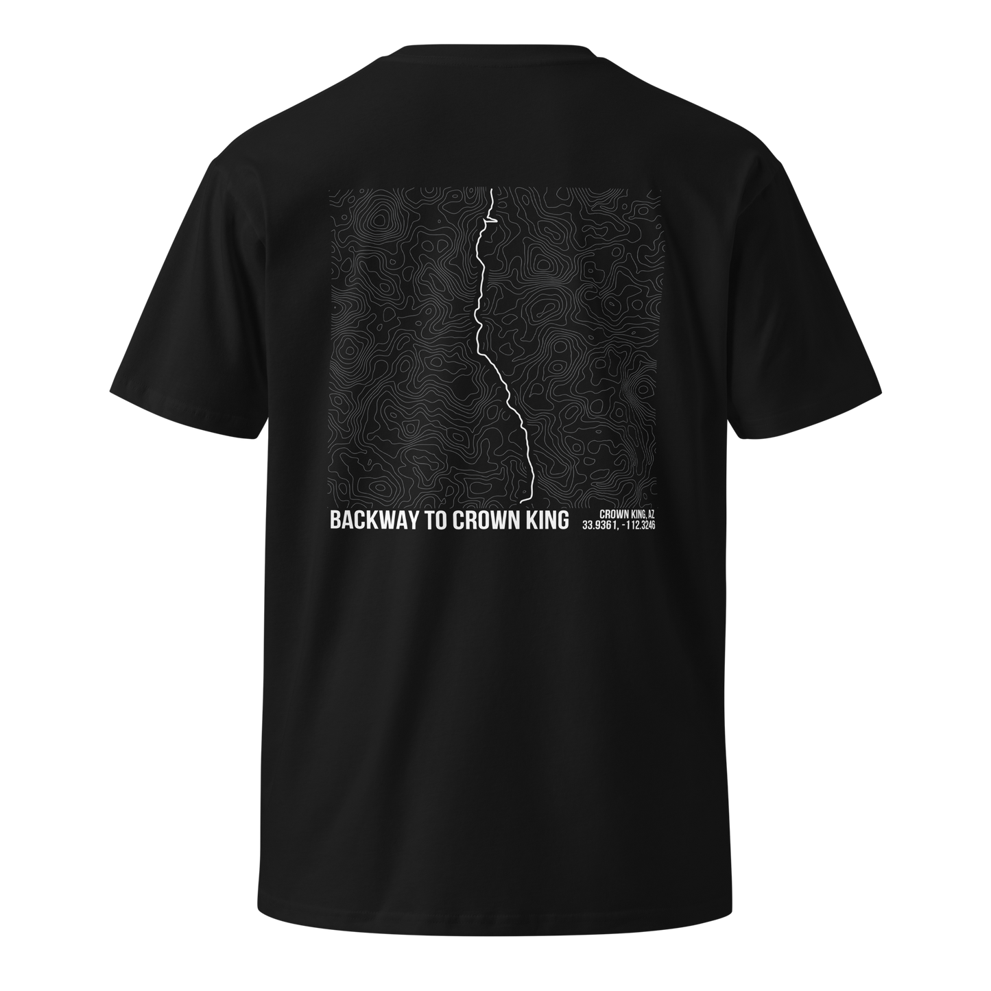 Backway To Crown King Trail Map T-Shirt – Trail Series Off-Road