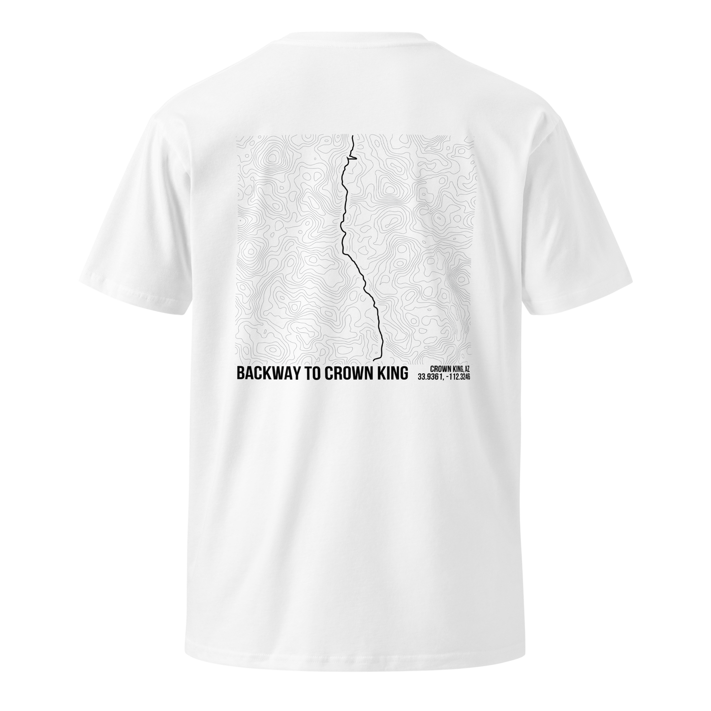 Backway To Crown King Trail Map T-Shirt – Trail Series Off-Road