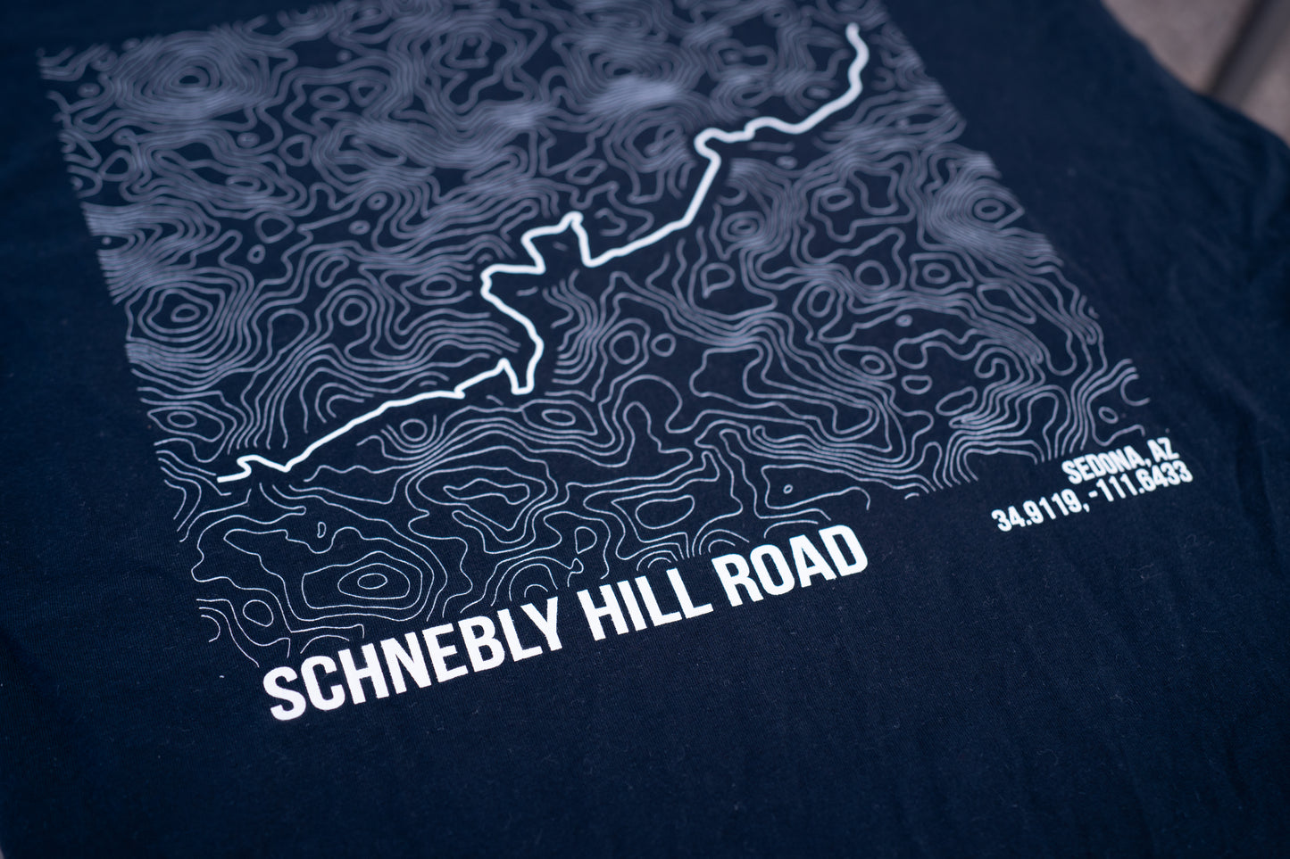 Schnebly Hill Trail Map T-Shirt – Trail Series Off-Road