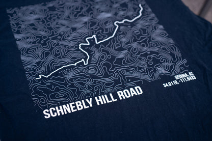 Schnebly Hill Trail Map T-Shirt – Trail Series Off-Road
