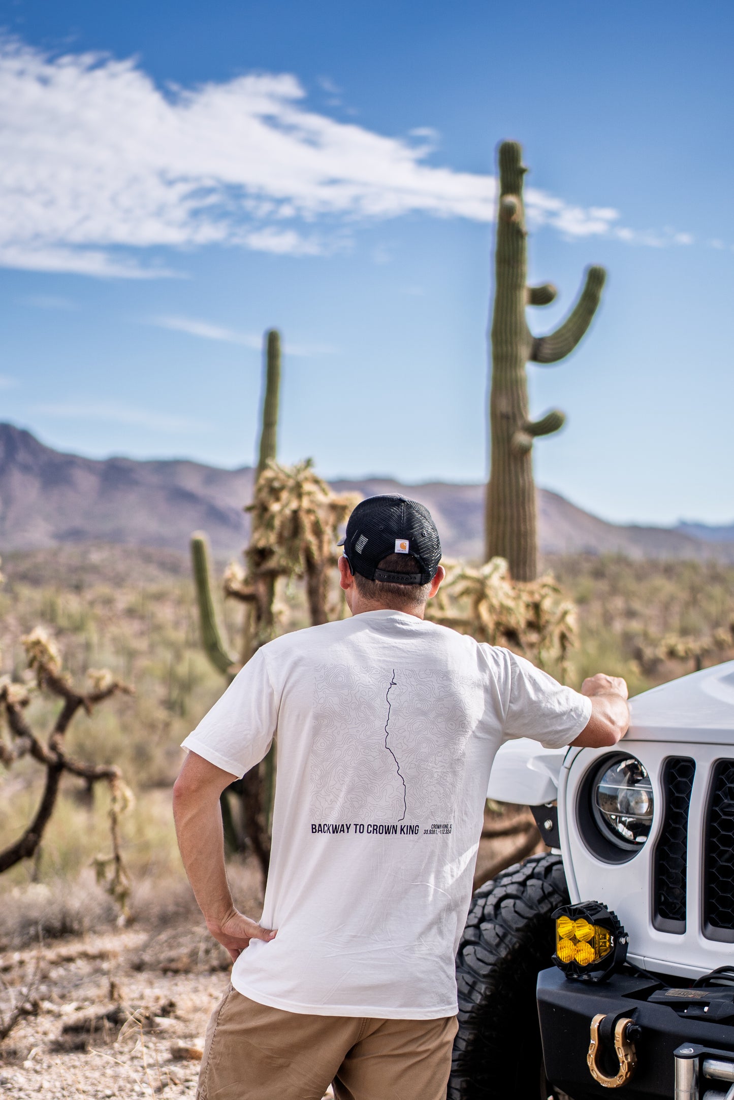 Backway To Crown King Trail Map T-Shirt – Trail Series Off-Road