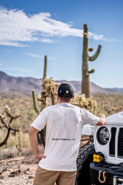 Backway To Crown King Trail Map T-Shirt – Trail Series Off-Road