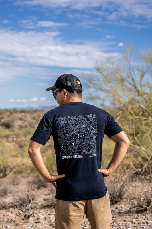 Schnebly Hill Trail Map T-Shirt – Trail Series Off-Road