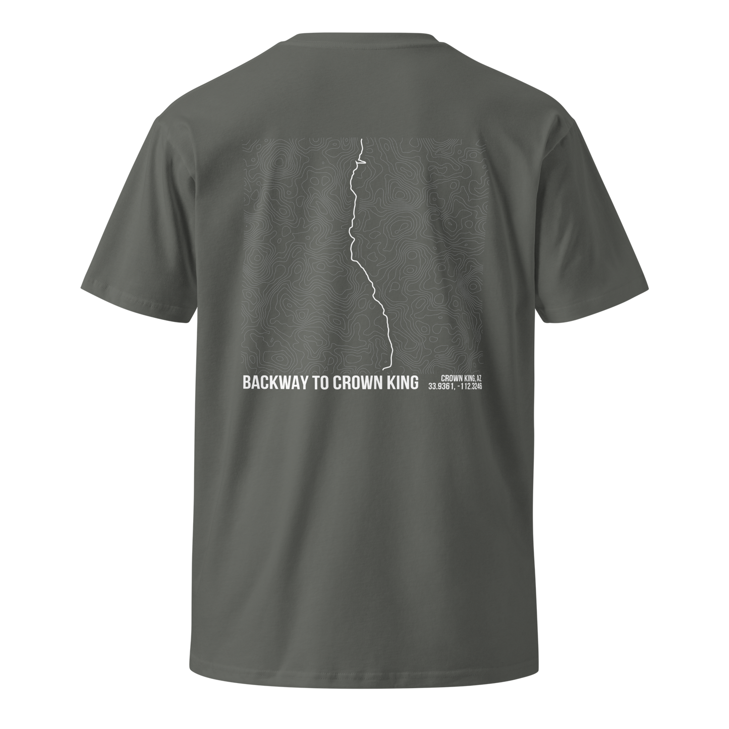 Backway To Crown King Trail Map T-Shirt – Trail Series Off-Road