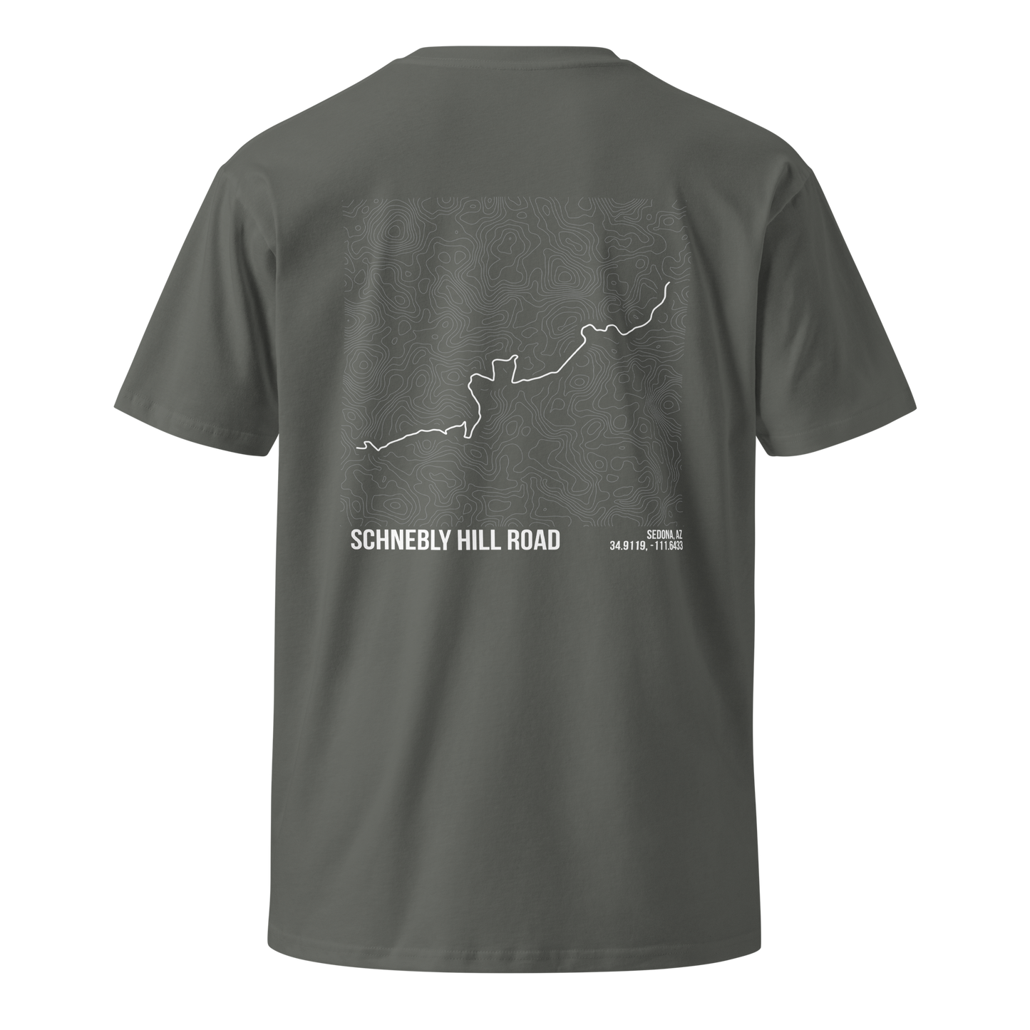 Schnebly Hill Trail Map T-Shirt – Trail Series Off-Road