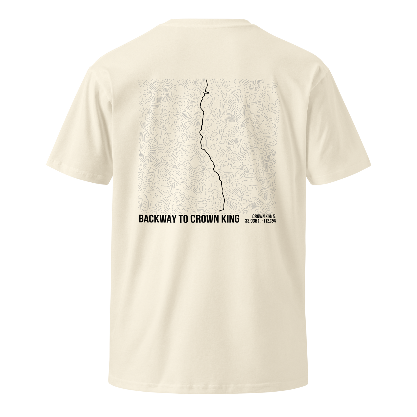 Backway To Crown King Trail Map T-Shirt – Trail Series Off-Road