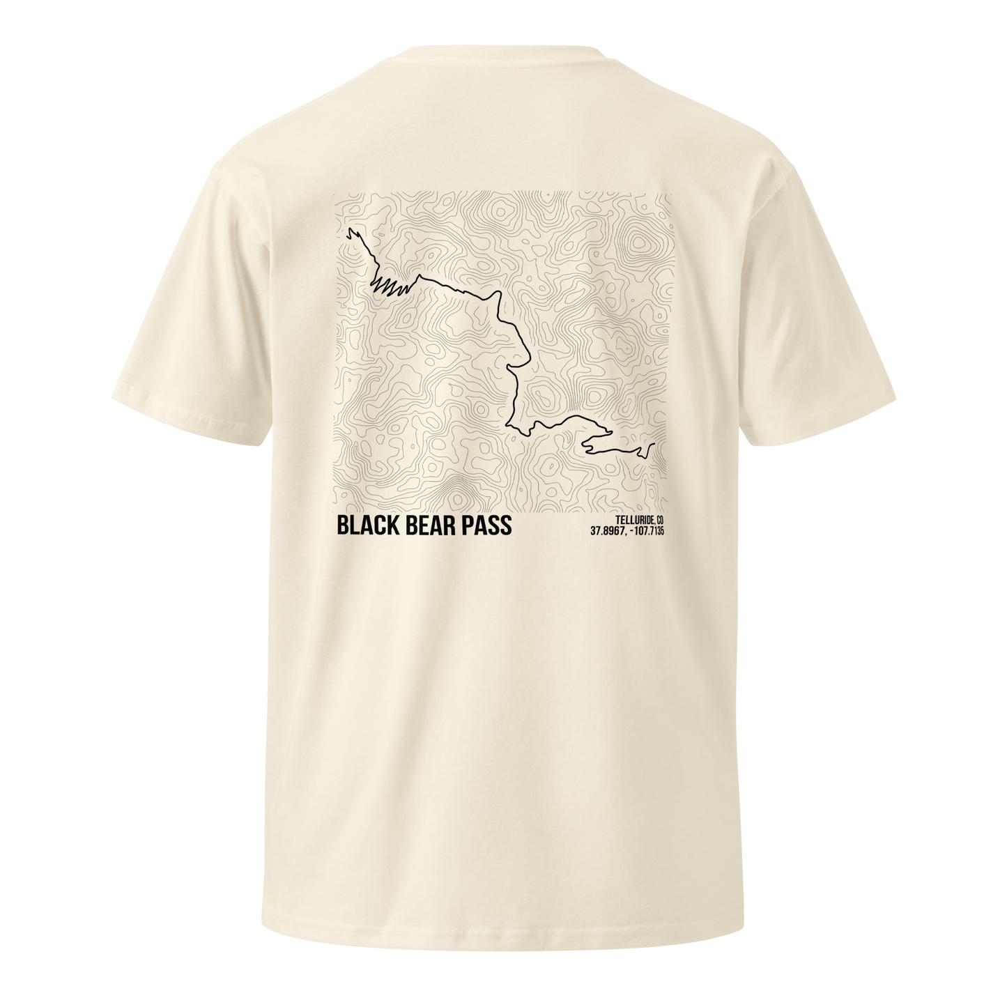 Black Bear Pass Trail Map T-Shirt – Trail Series Off-Road