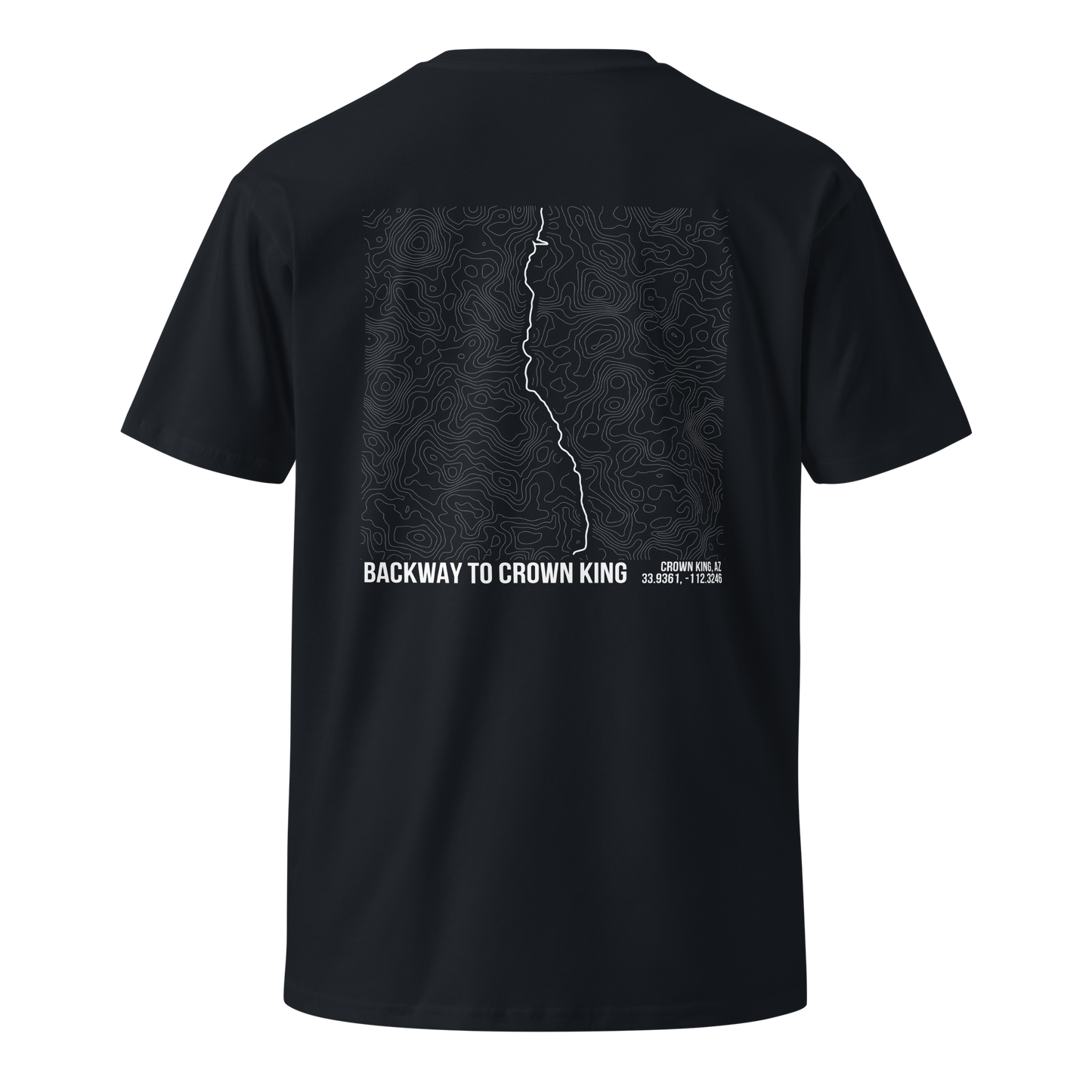 Backway To Crown King Trail Map T-Shirt – Trail Series Off-Road