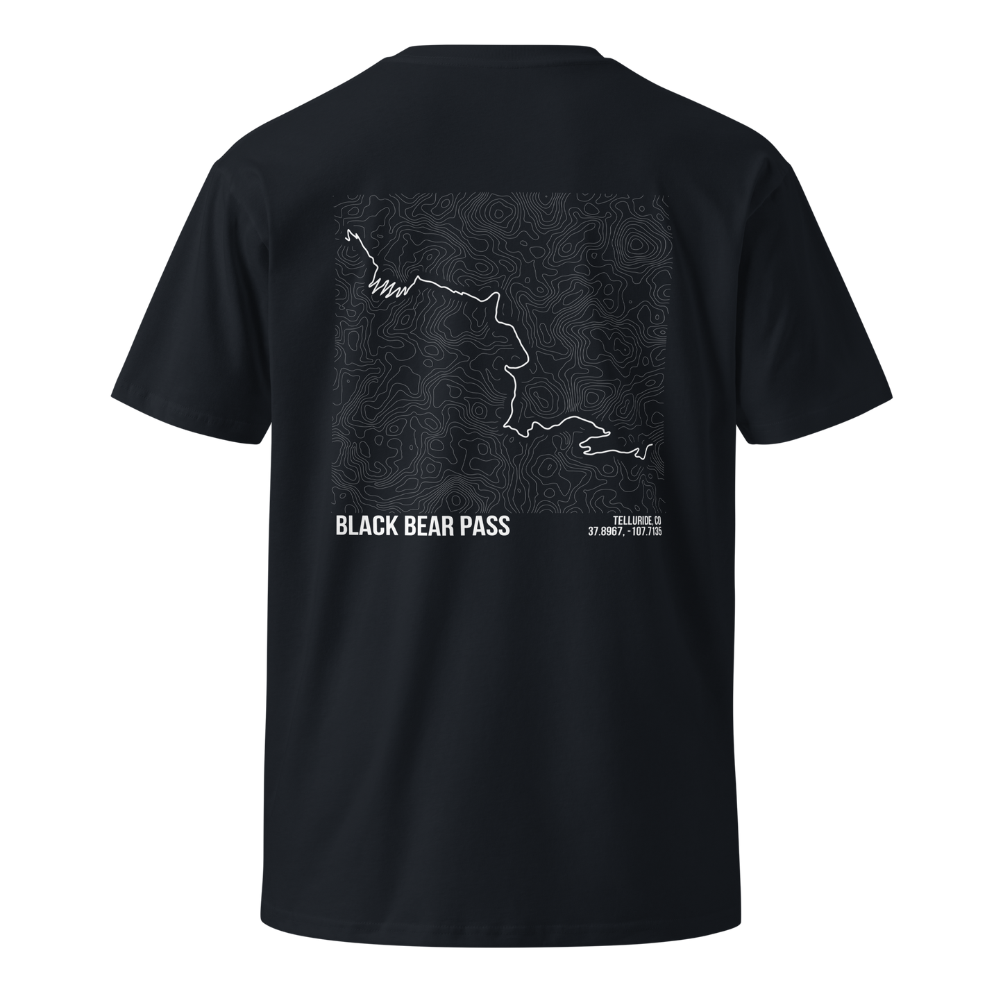 Black Bear Pass Trail Map T-Shirt – Trail Series Off-Road