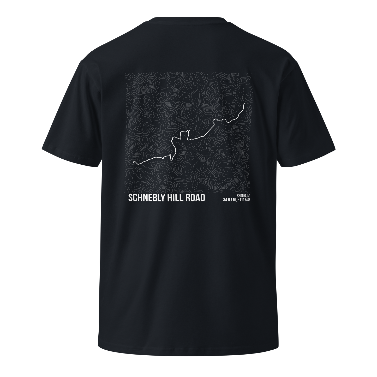 Schnebly Hill Trail Map T-Shirt – Trail Series Off-Road