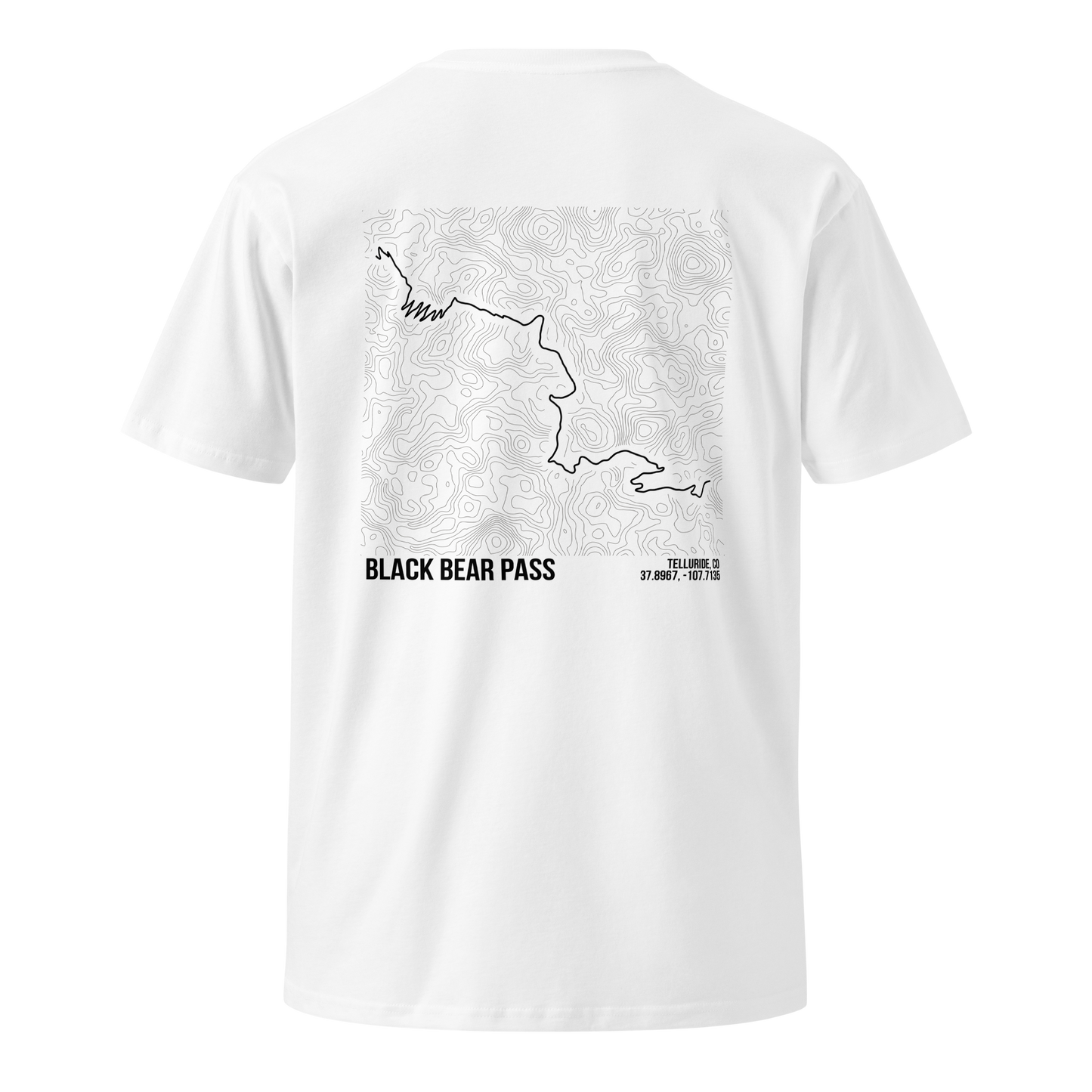 Black Bear Pass Trail Map T-Shirt – Trail Series Off-Road