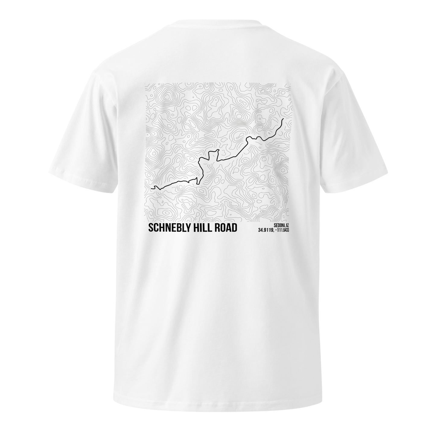 Schnebly Hill Trail Map T-Shirt – Trail Series Off-Road
